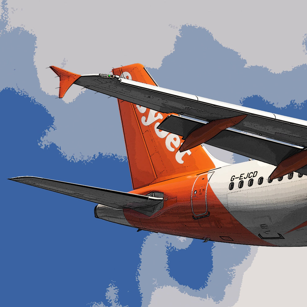 EasyJet Airbus A320 Poster – Headwind Designs