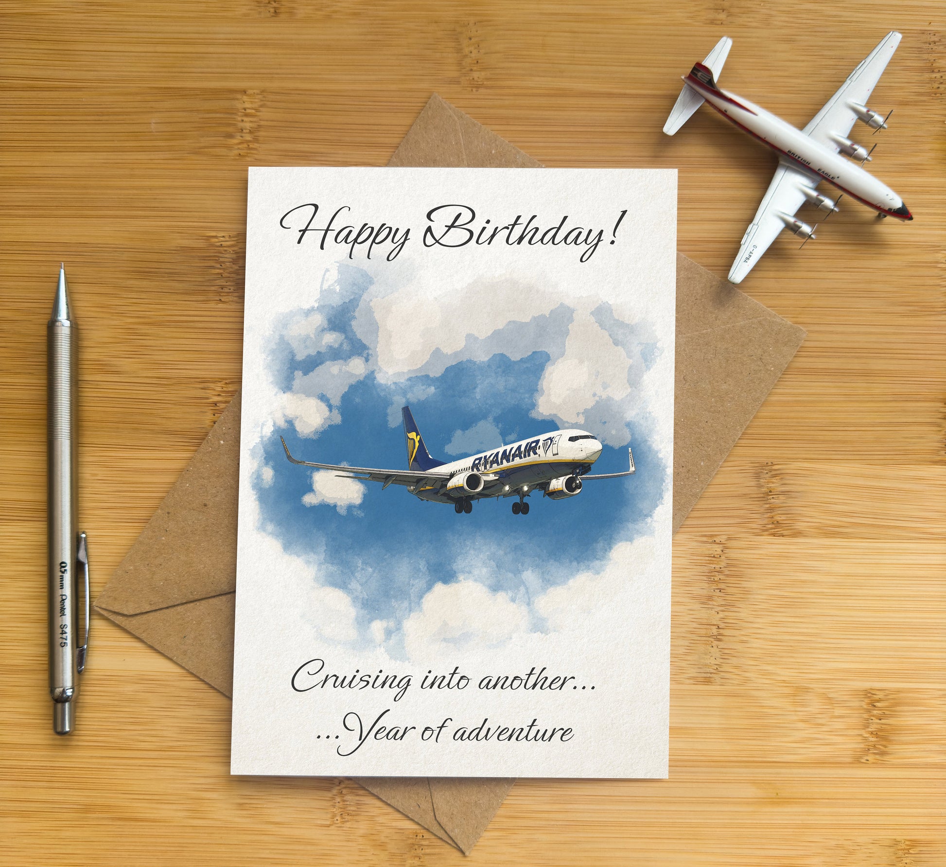 Ryanair Greetings Card - Choose from Congratulations, Birthday or Christmas