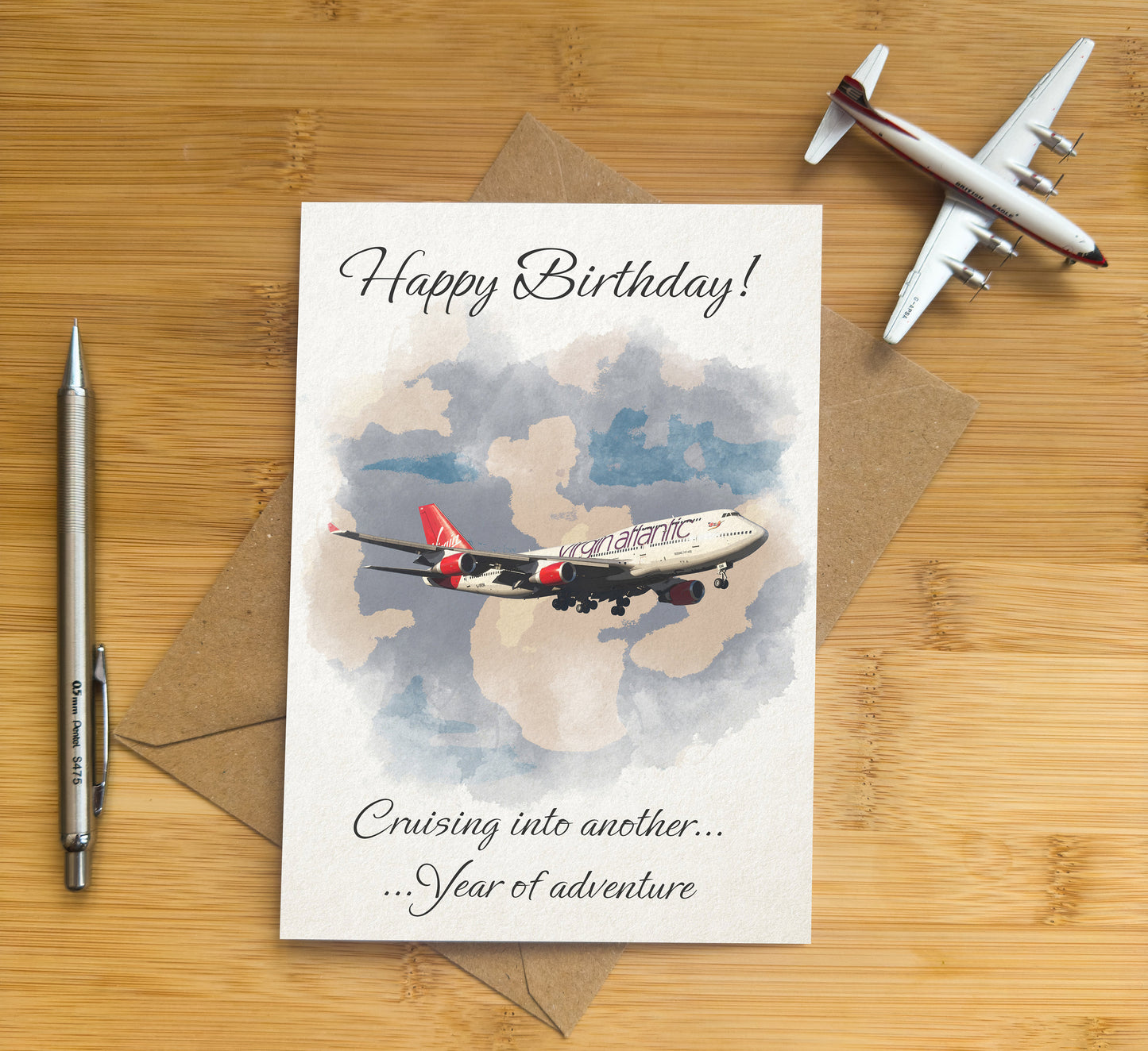 Virgin Atlantic Greetings Card - Choose from Congratulations, Birthday or Christmas