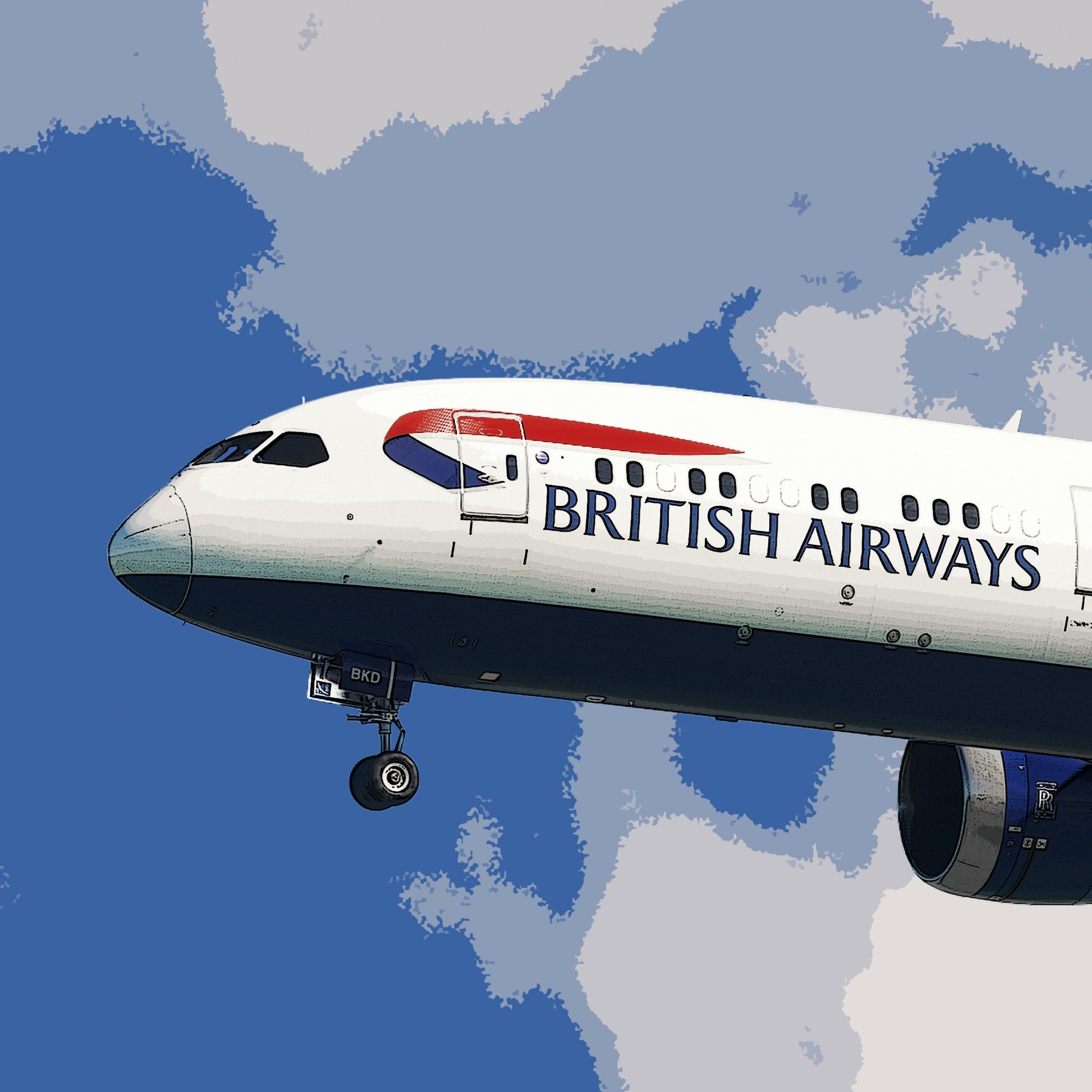 British Airways Boeing 787 Poster