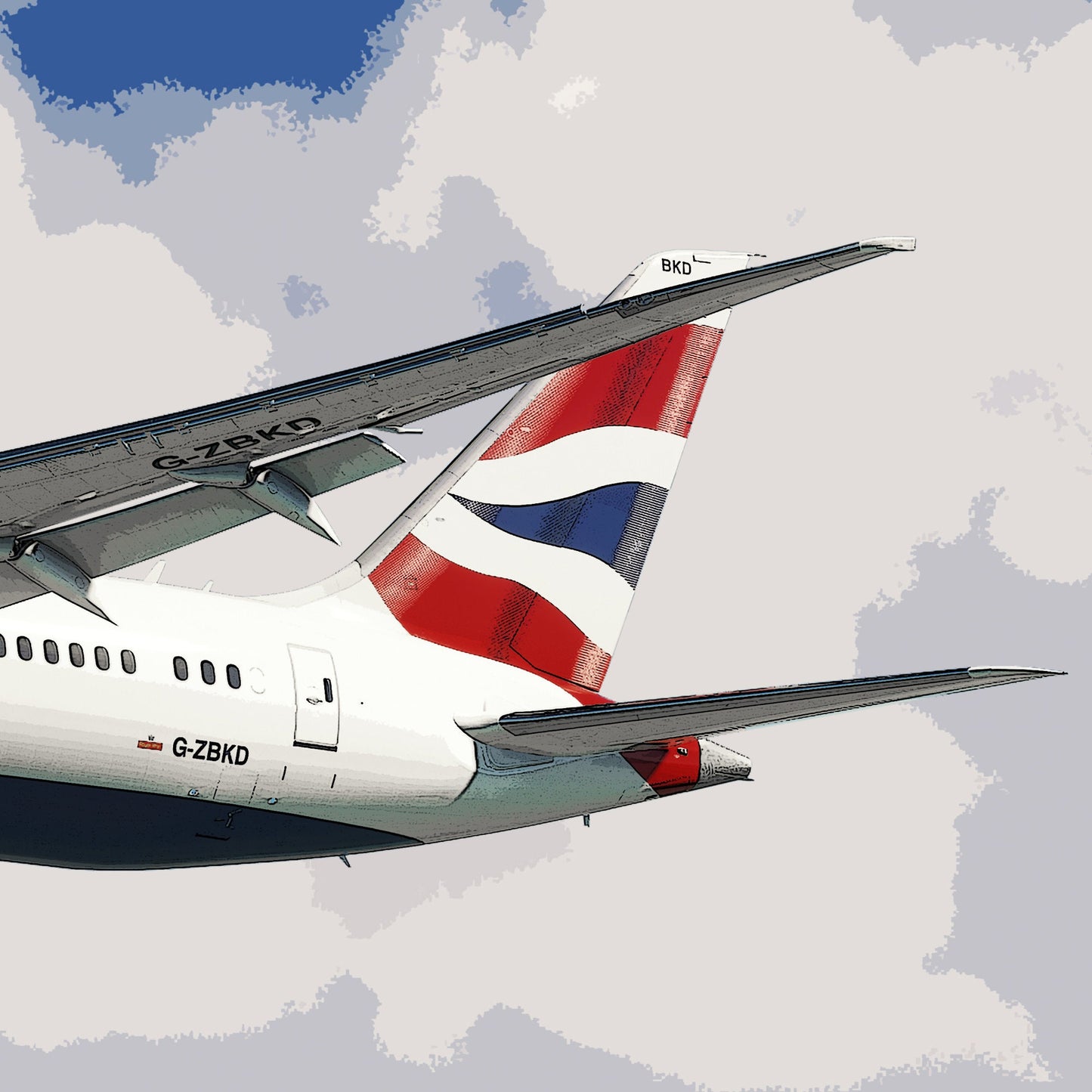 British Airways Boeing 787 Poster