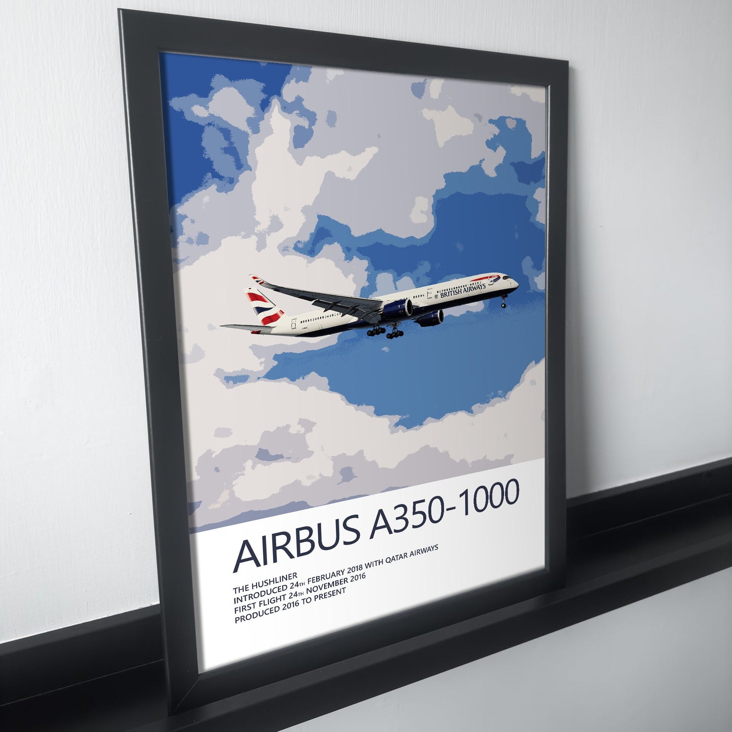 British Airways Airbus A350 Poster