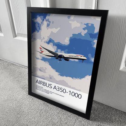 British Airways Airbus A350 Poster