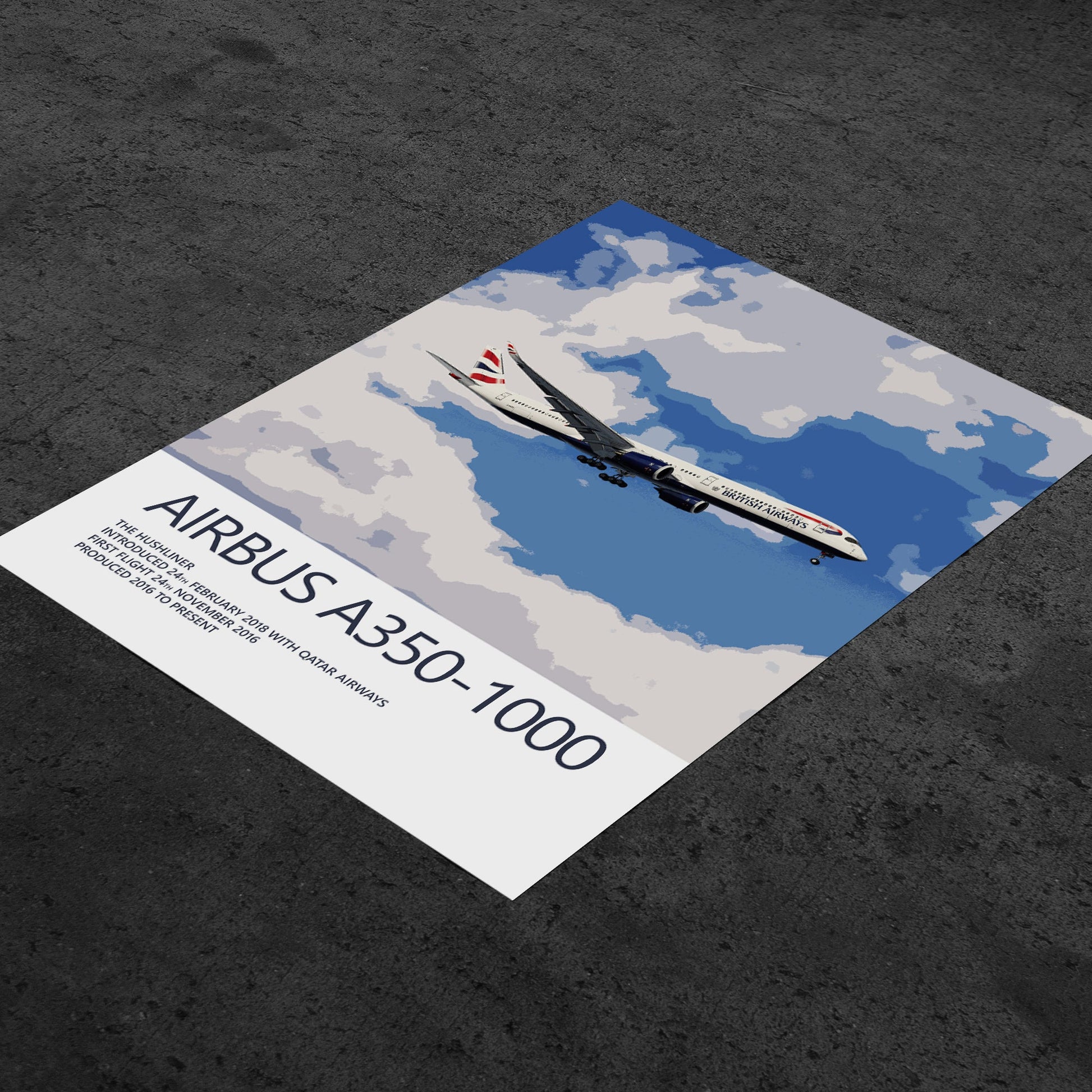 British Airways Airbus A350 Poster