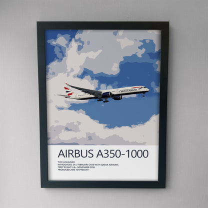 British Airways Airbus A350 Poster