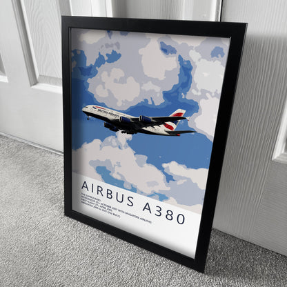 British Airways Airbus A380 Poster