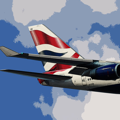 British Airways Boeing 747 Poster