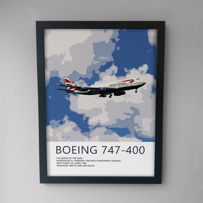 British Airways Boeing 747 Poster