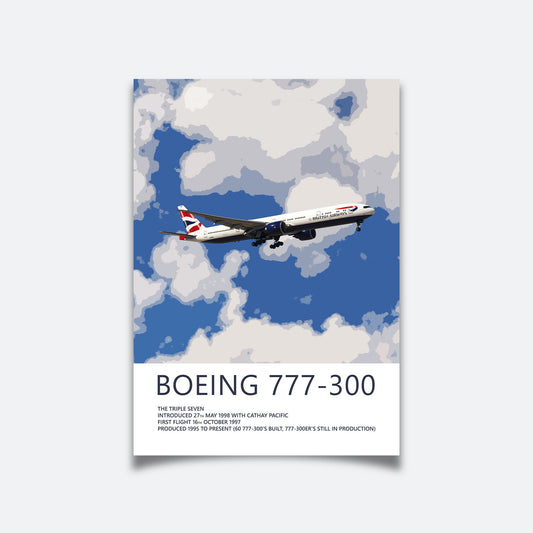 British Airways Boeing 777 Poster