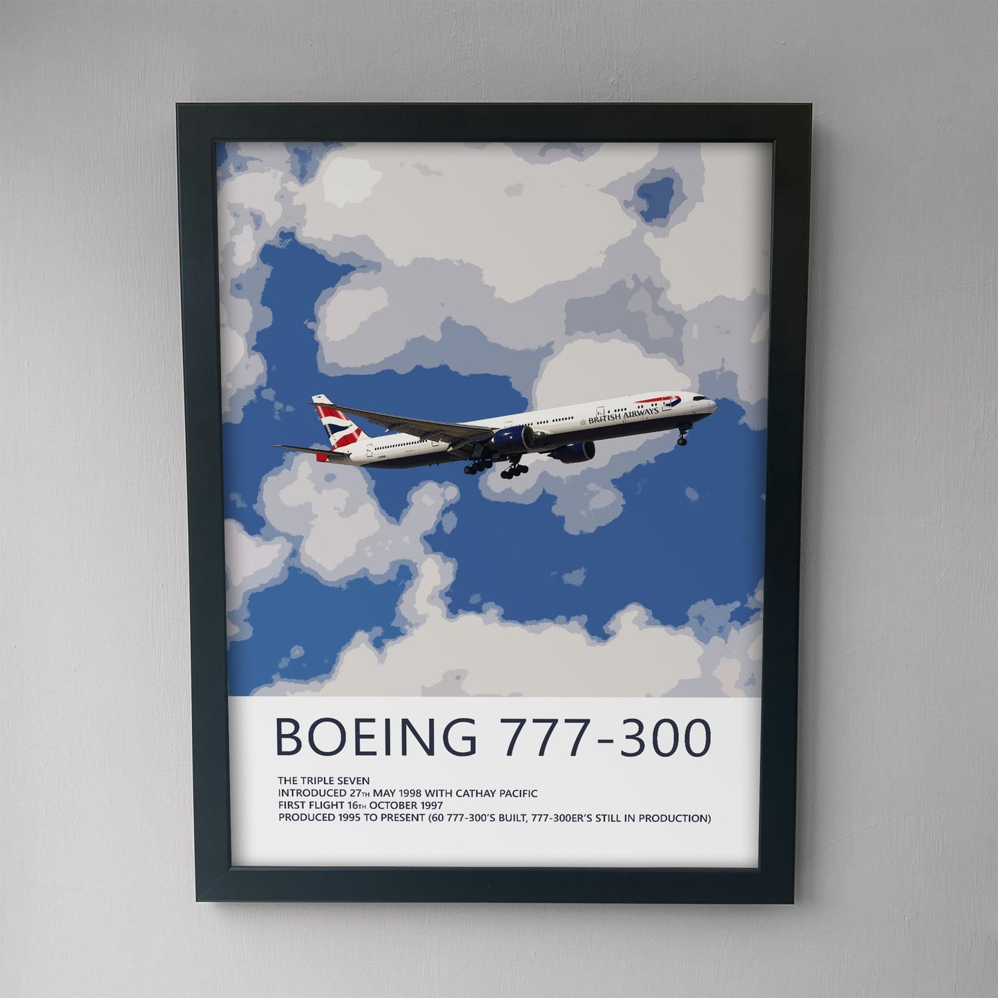 British Airways Boeing 777 Poster