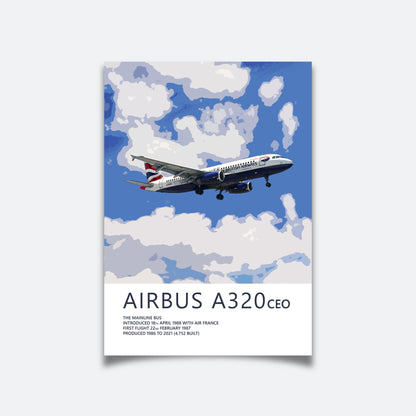 British Airways Airbus A320 Poster