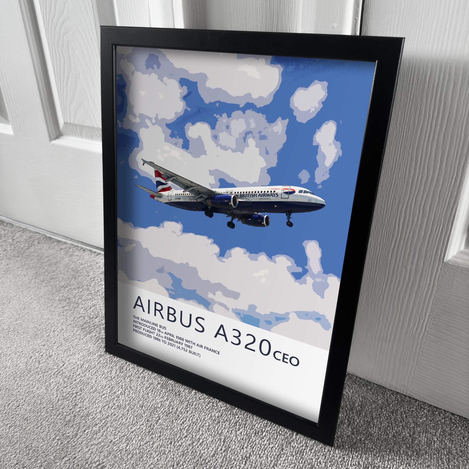 British Airways Airbus A320 Poster