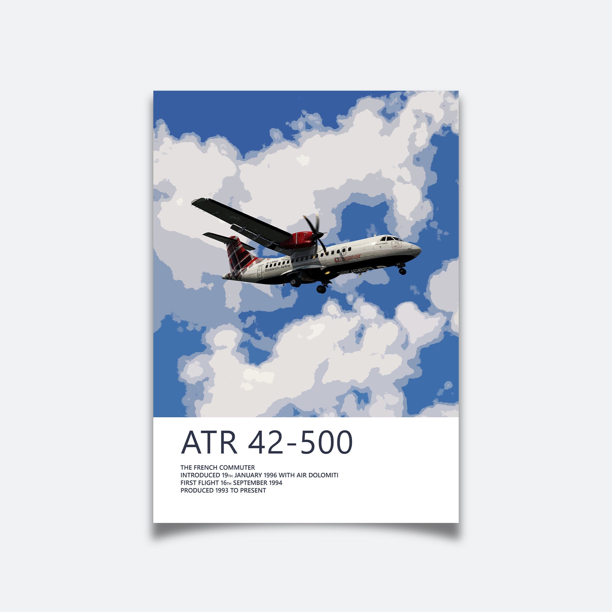 Loganair ATR 42-500 Poster – Headwind Designs