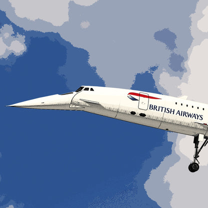 British Airways Concorde Poster