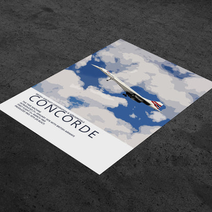 British Airways Concorde Poster