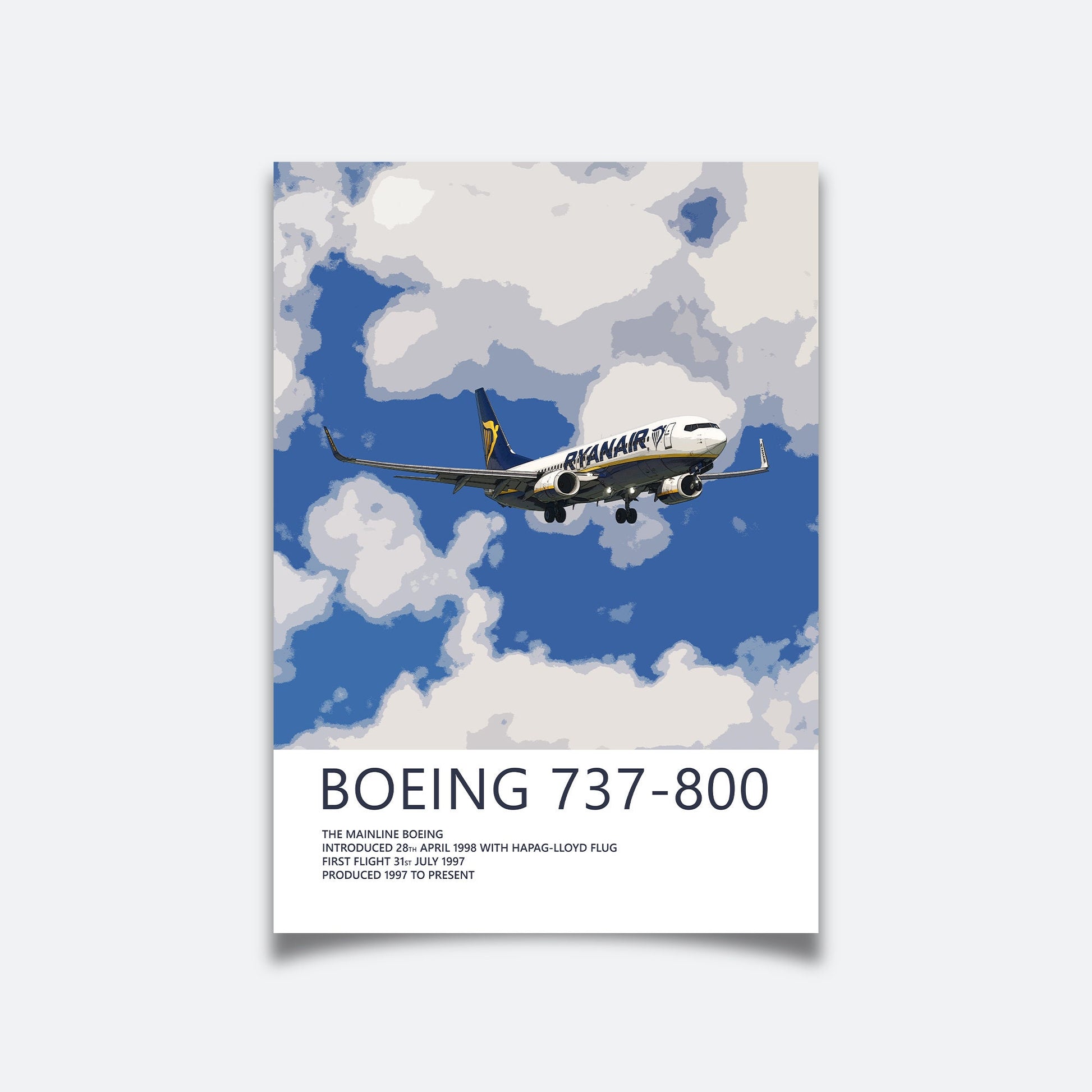 Ryanair Boeing 737 Poster