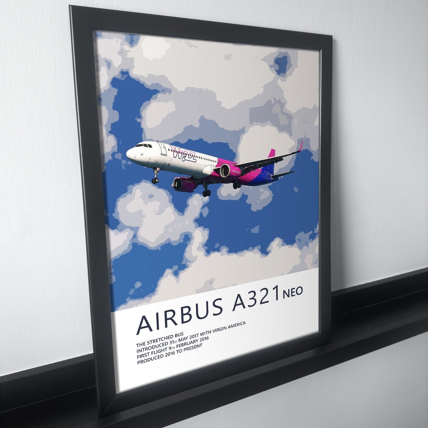 Wizzair Airbus A321 NEO Poster