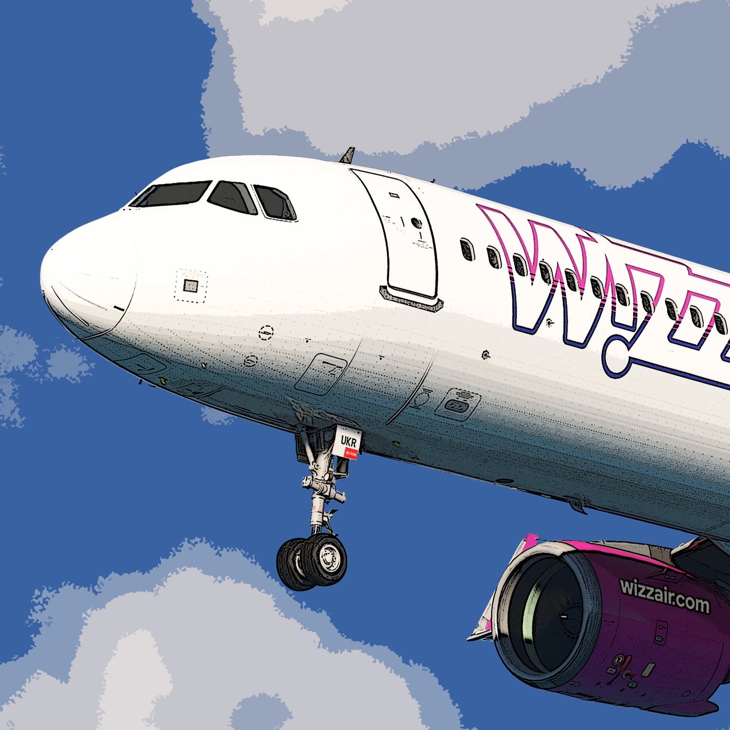 Wizzair Airbus A321 NEO Poster