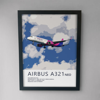 Wizzair Airbus A321 NEO Poster