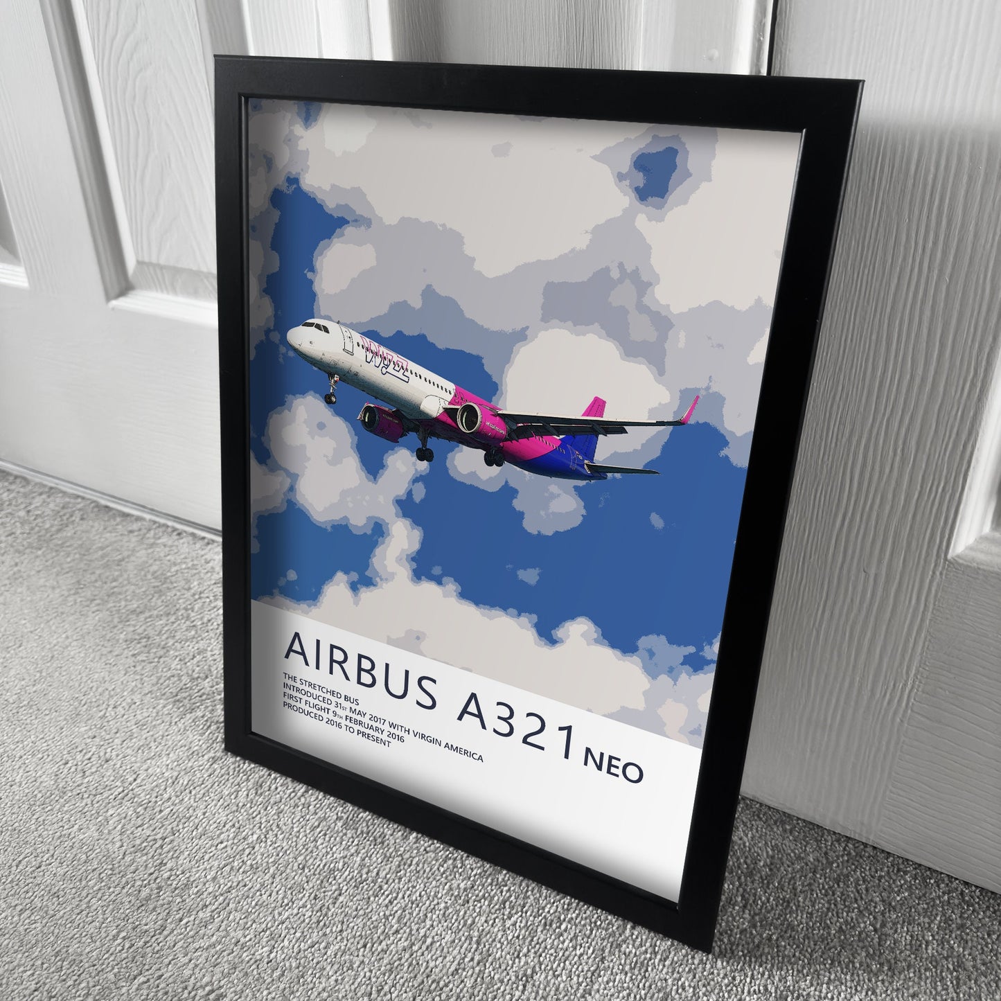 Wizzair Airbus A321 NEO Poster