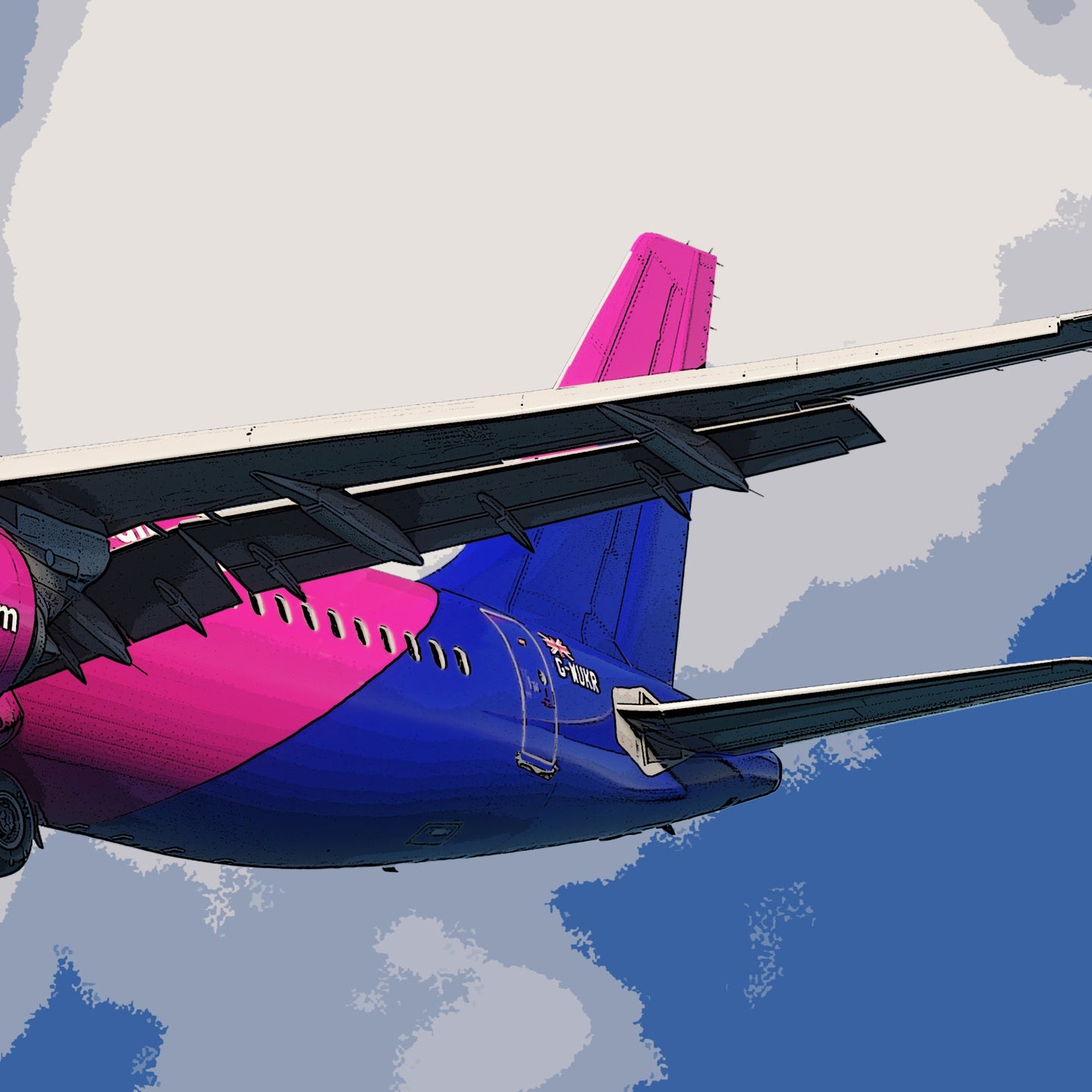 Wizzair Airbus A321 NEO Poster