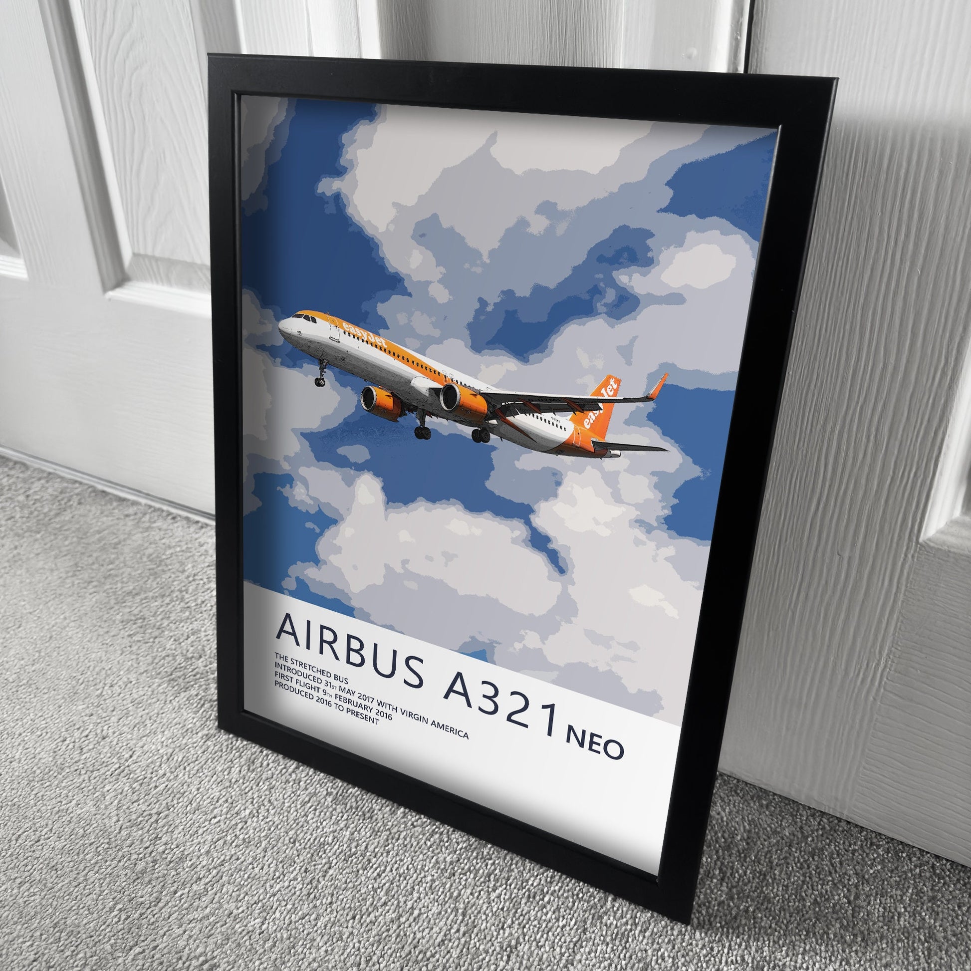 Easyjet Airbus A321 NEO Poster