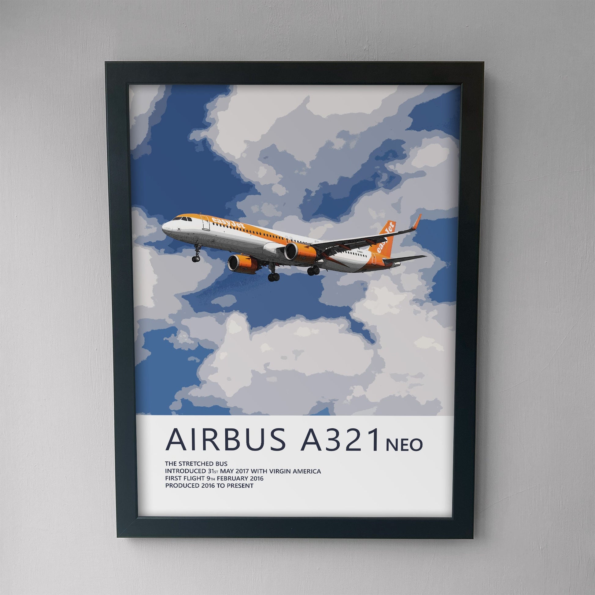 Easyjet Airbus A321 NEO Poster