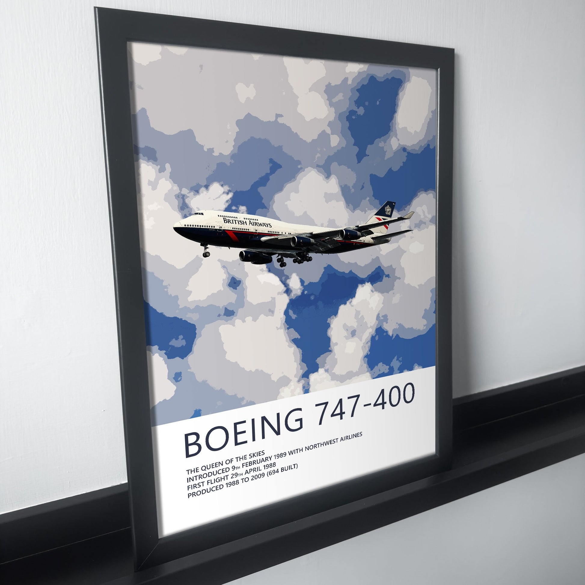 British Airways Landor Boeing 747 Poster