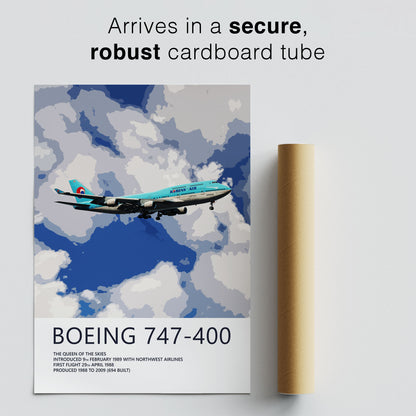 Korean Air Boeing 747-400 Poster