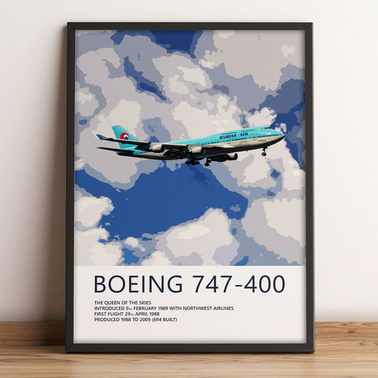 Korean Air Boeing 747-400 Poster