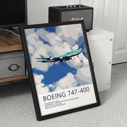Korean Air Boeing 747-400 Poster