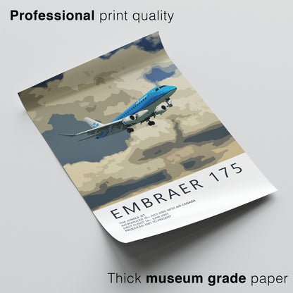 KLM Embraer 175 Poster