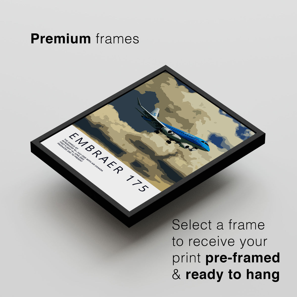 KLM Embraer 175 Poster