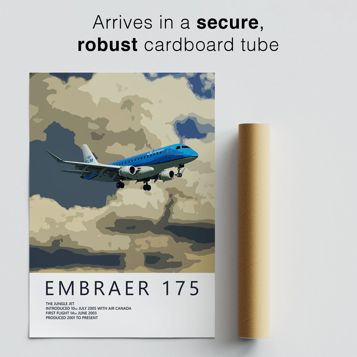 KLM Embraer 175 Poster