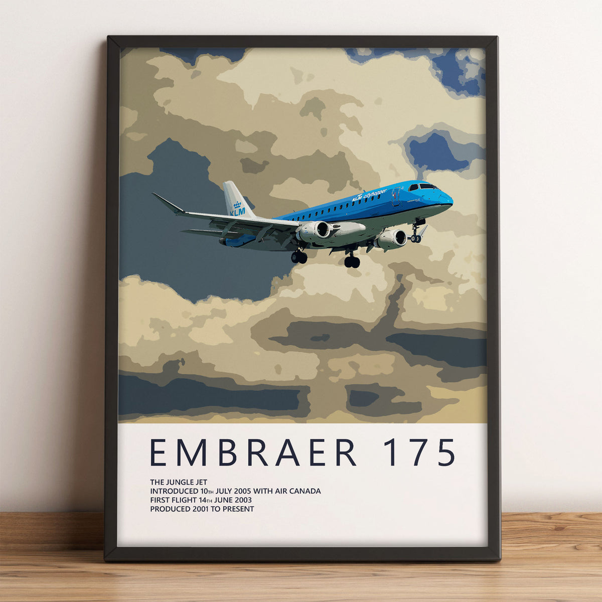 KLM Embraer 175 Poster