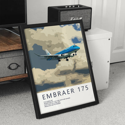 KLM Embraer 175 Poster