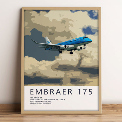KLM Embraer 175 Poster