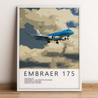 KLM Embraer 175 Poster
