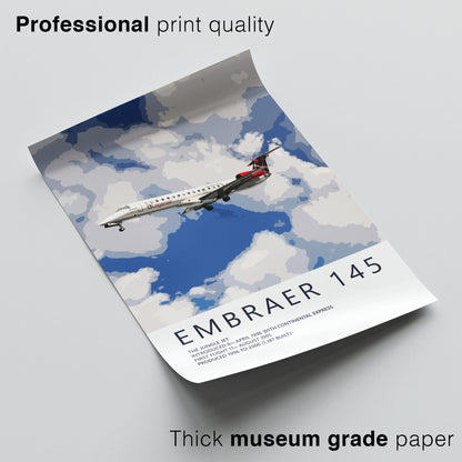 Loganair Embraer ERJ145 Poster