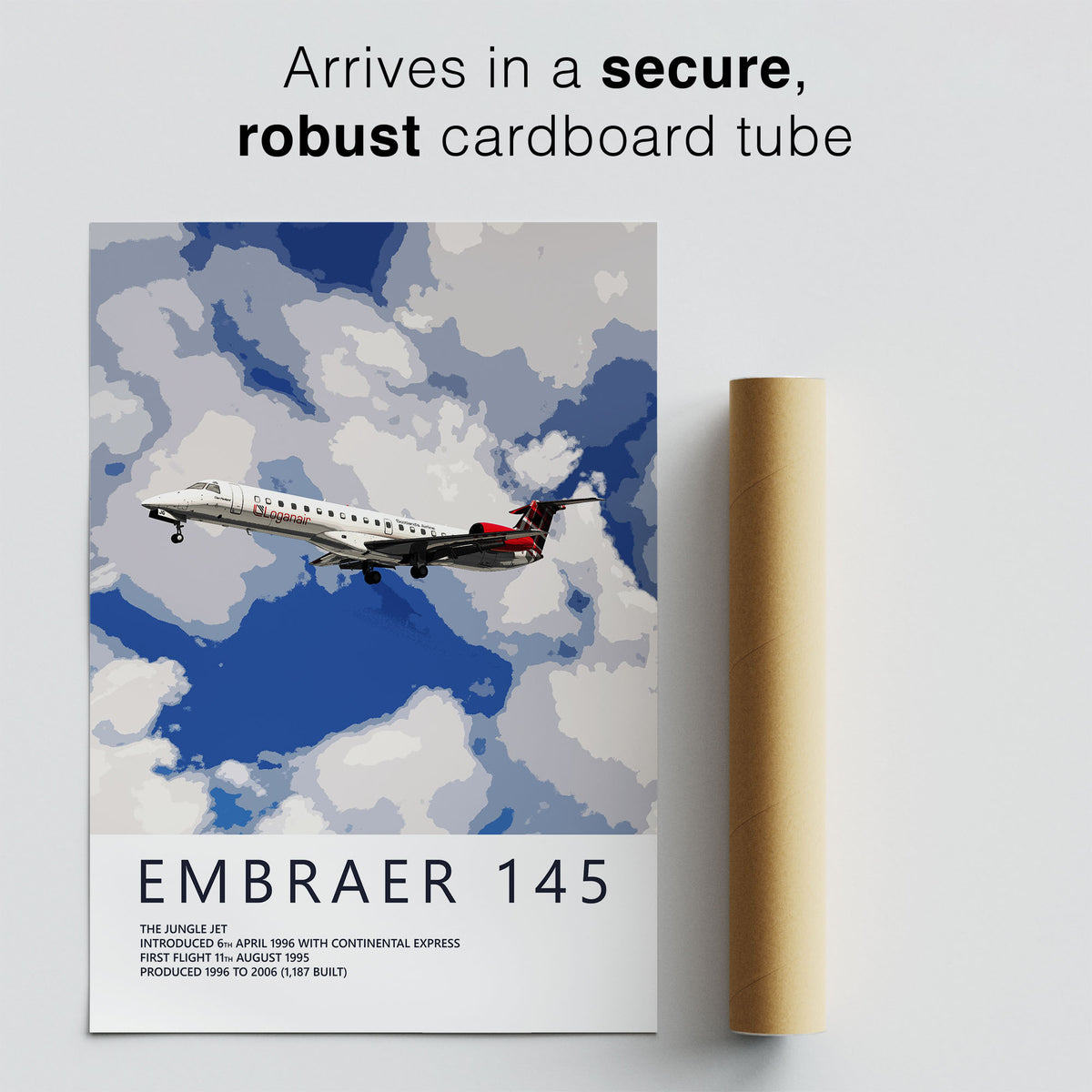 Loganair Embraer ERJ145 Poster