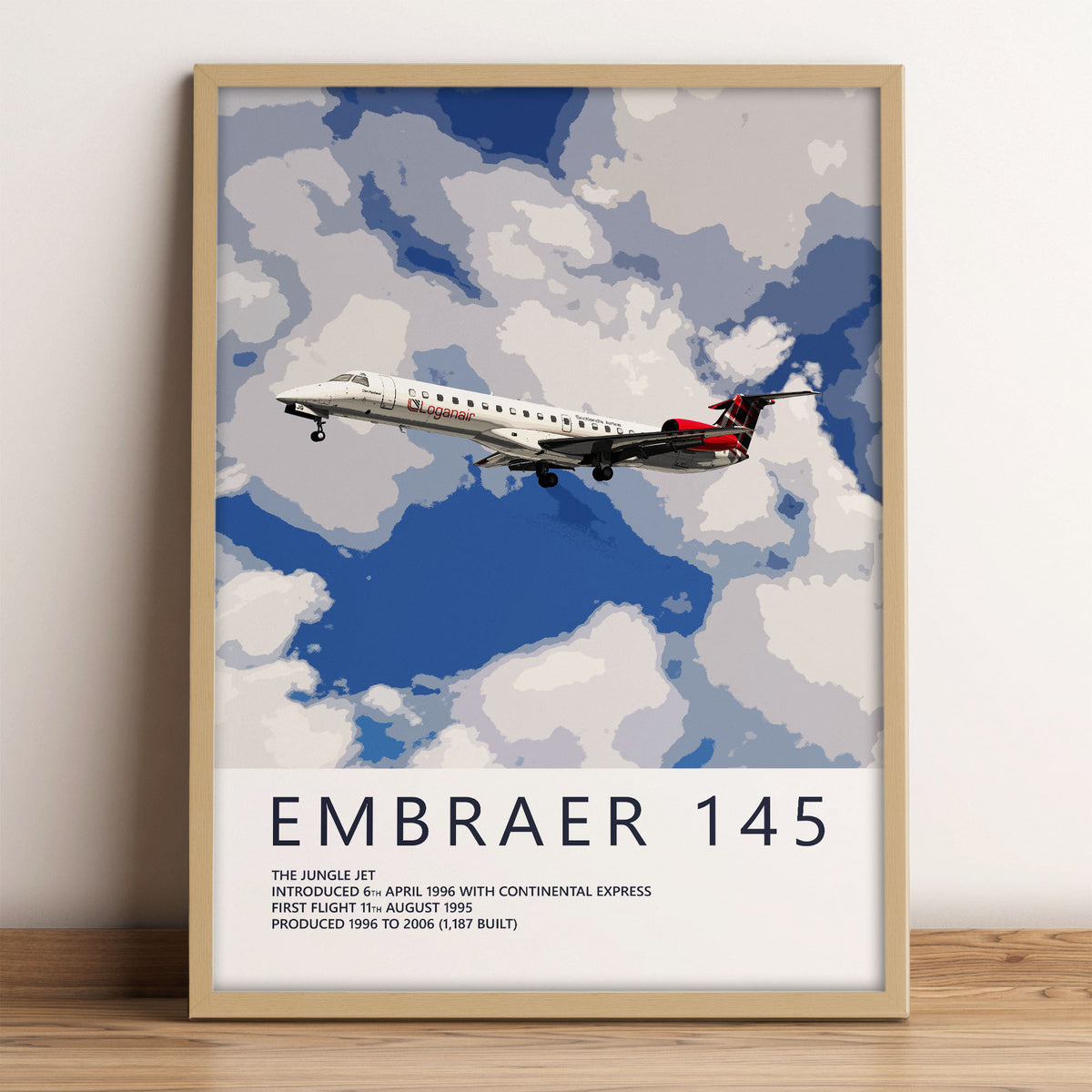 Loganair Embraer ERJ145 Poster