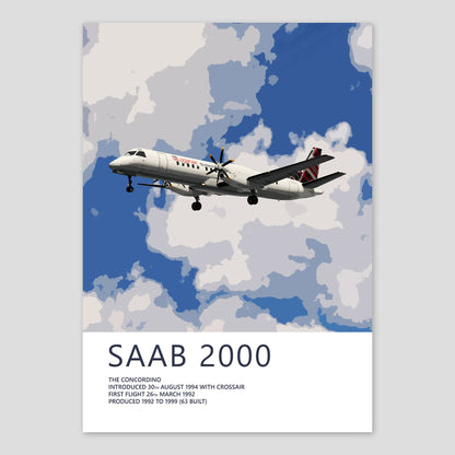 Loganair Saab 2000 Poster