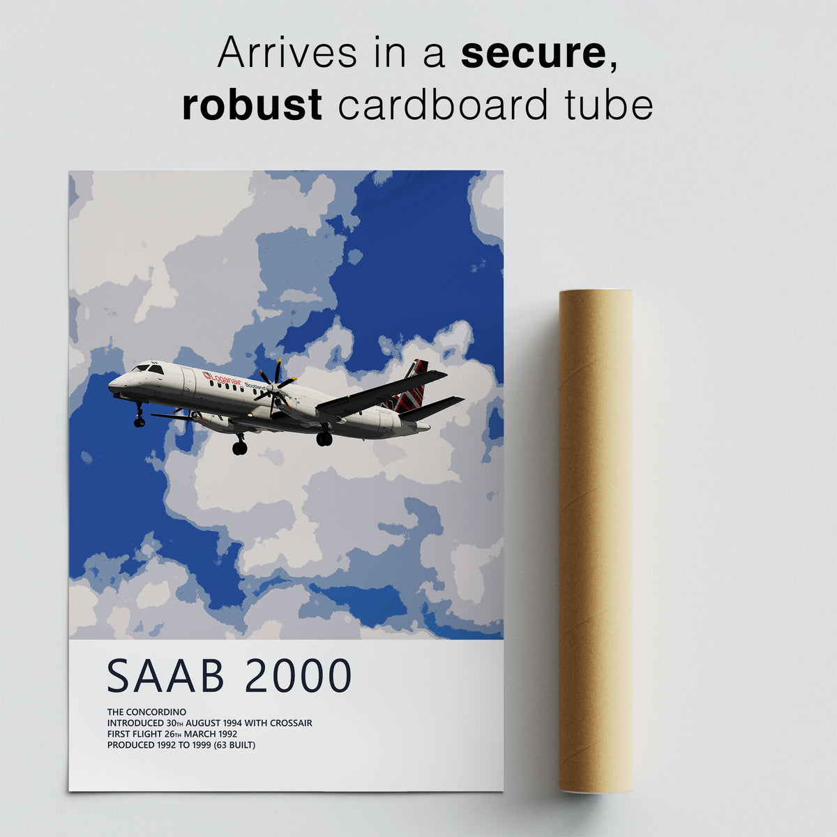 Loganair Saab 2000 Poster