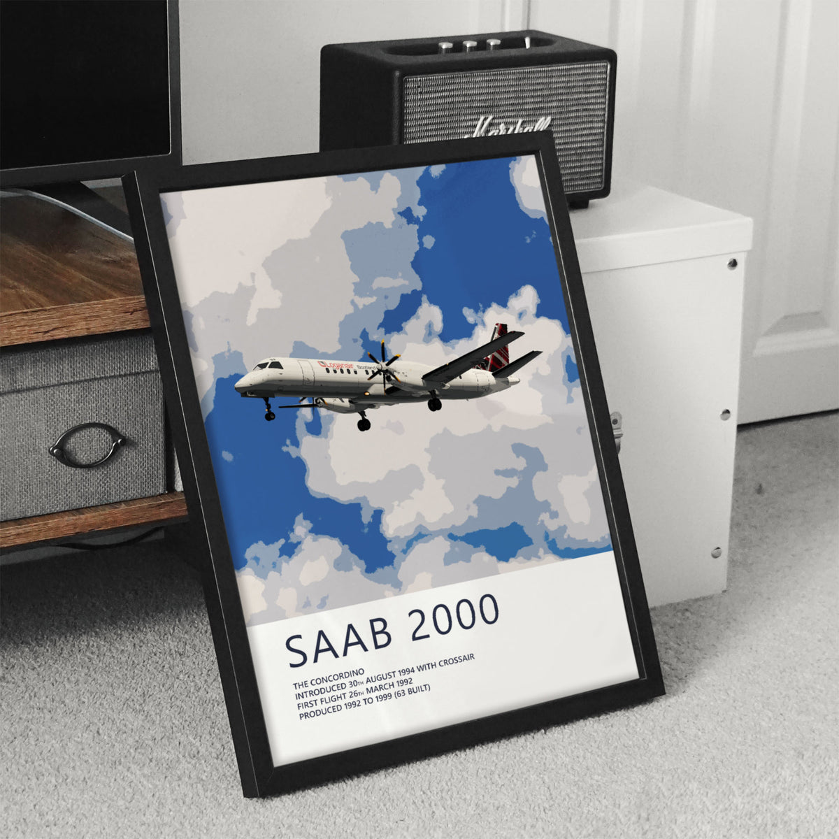 Loganair Saab 2000 Poster