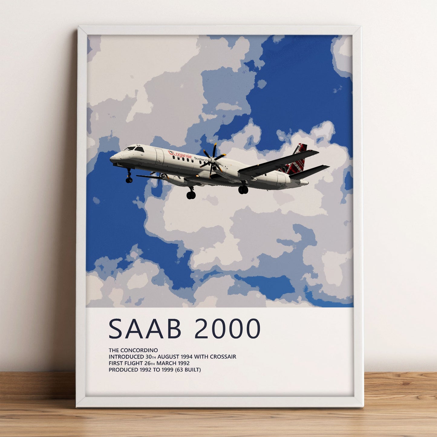 Loganair Saab 2000 Poster