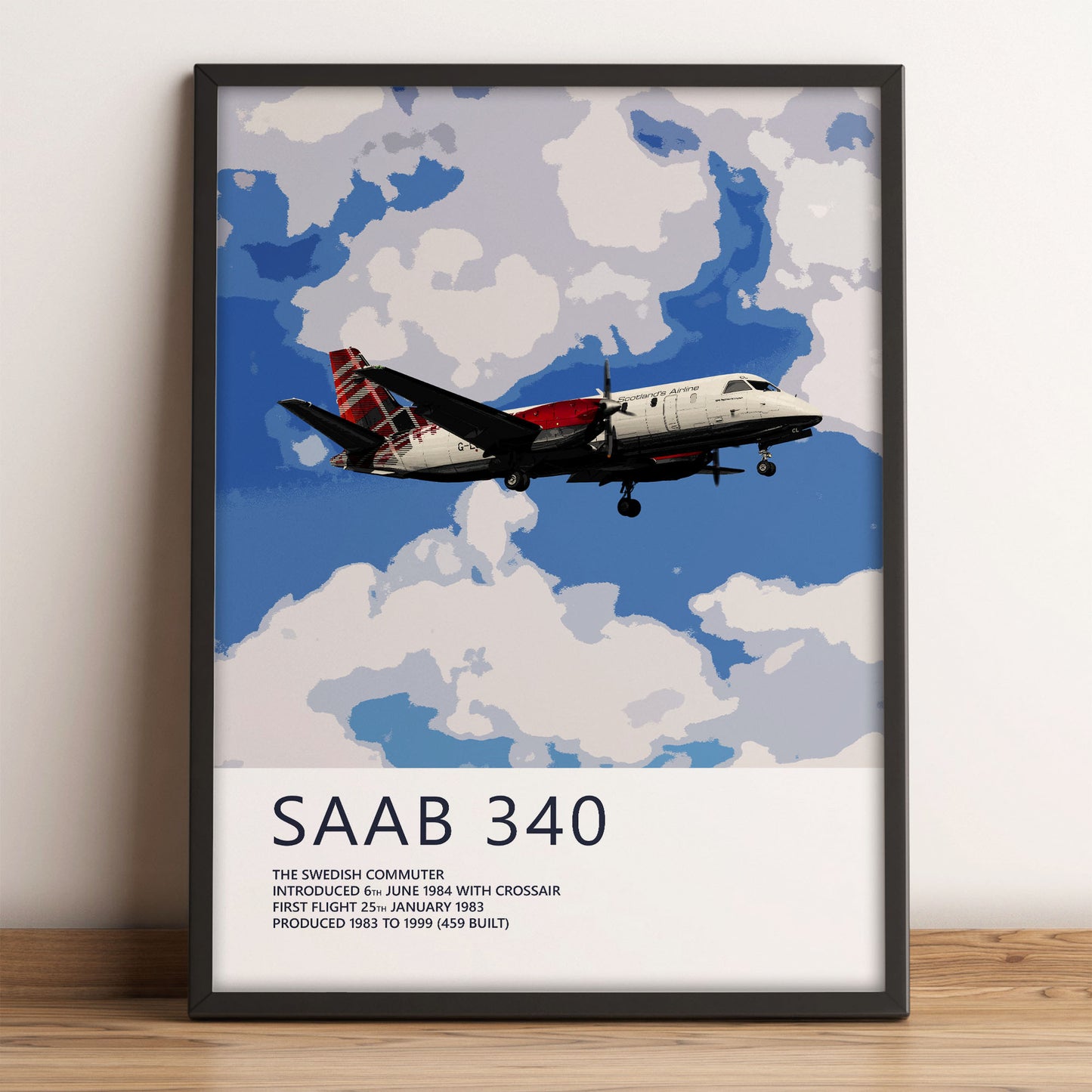 Loganair Saab 340 Poster