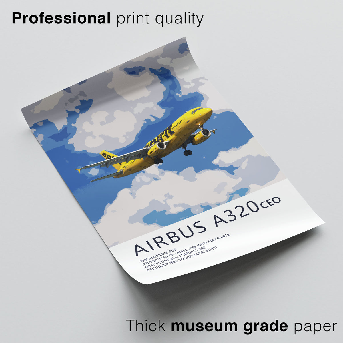 Spirit Airlines Airbus A320 Poster