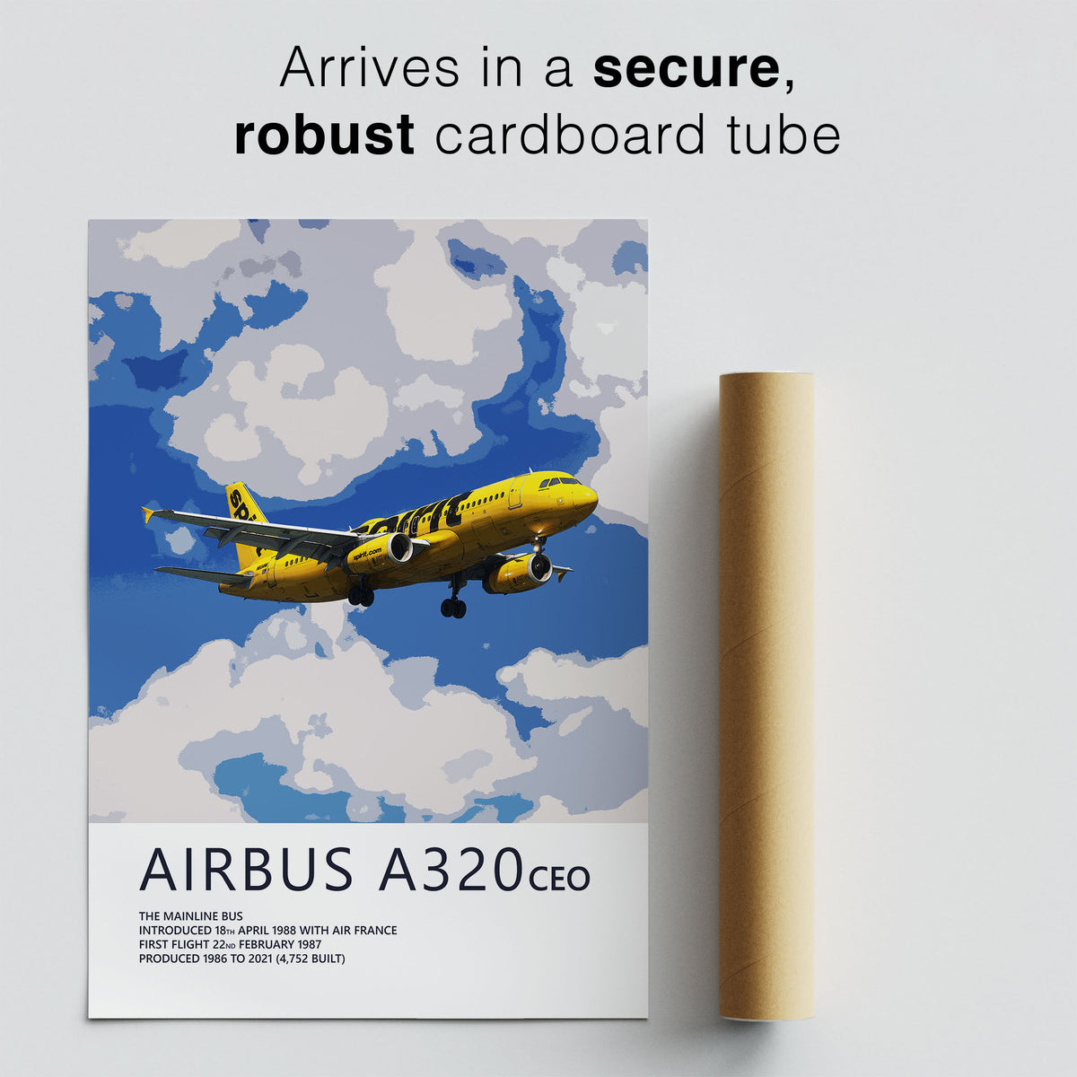 Spirit Airlines Airbus A320 Poster