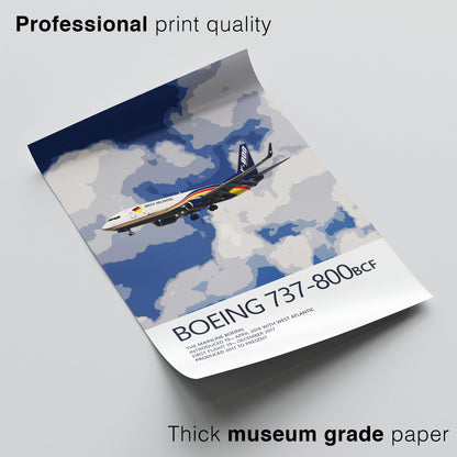 West Atlantic Boeing 737-800BCF Poster