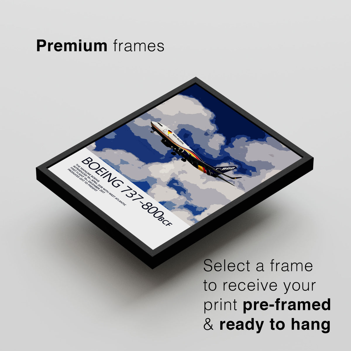 West Atlantic Boeing 737-800BCF Poster
